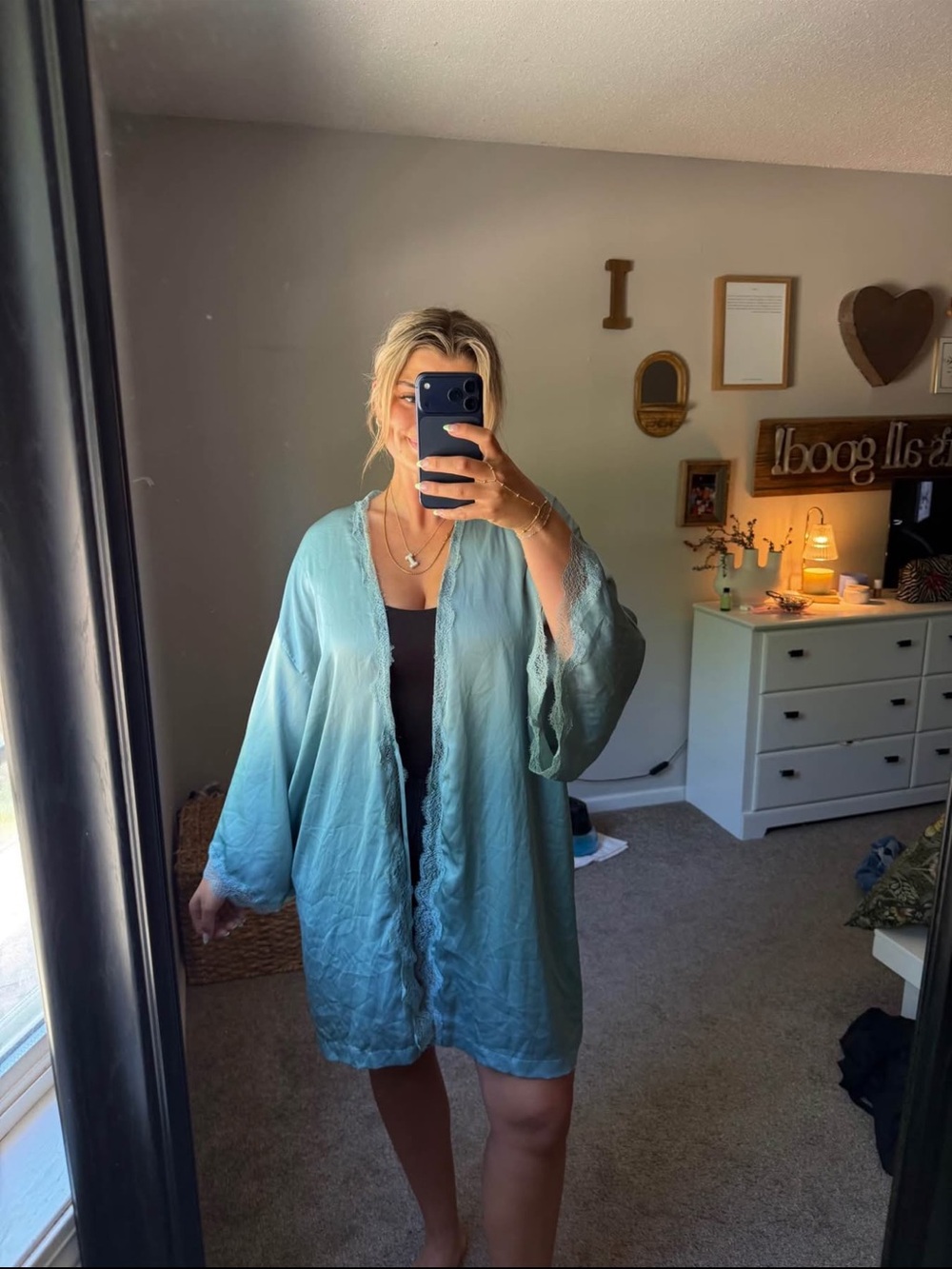Green Victorias Secret Robe